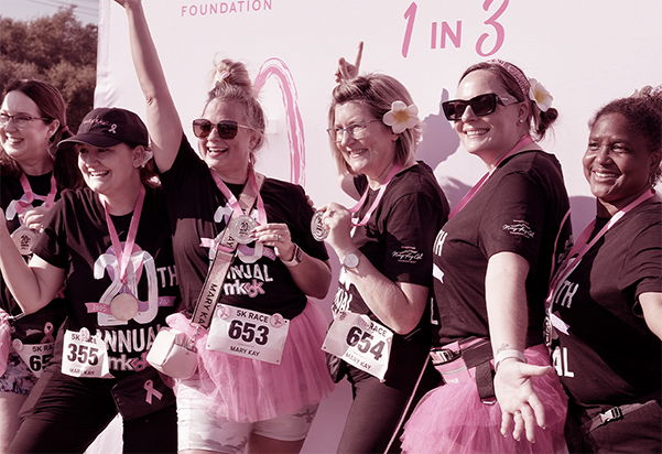 Women celebrating at the Mary Kay Ash Foundation 5k